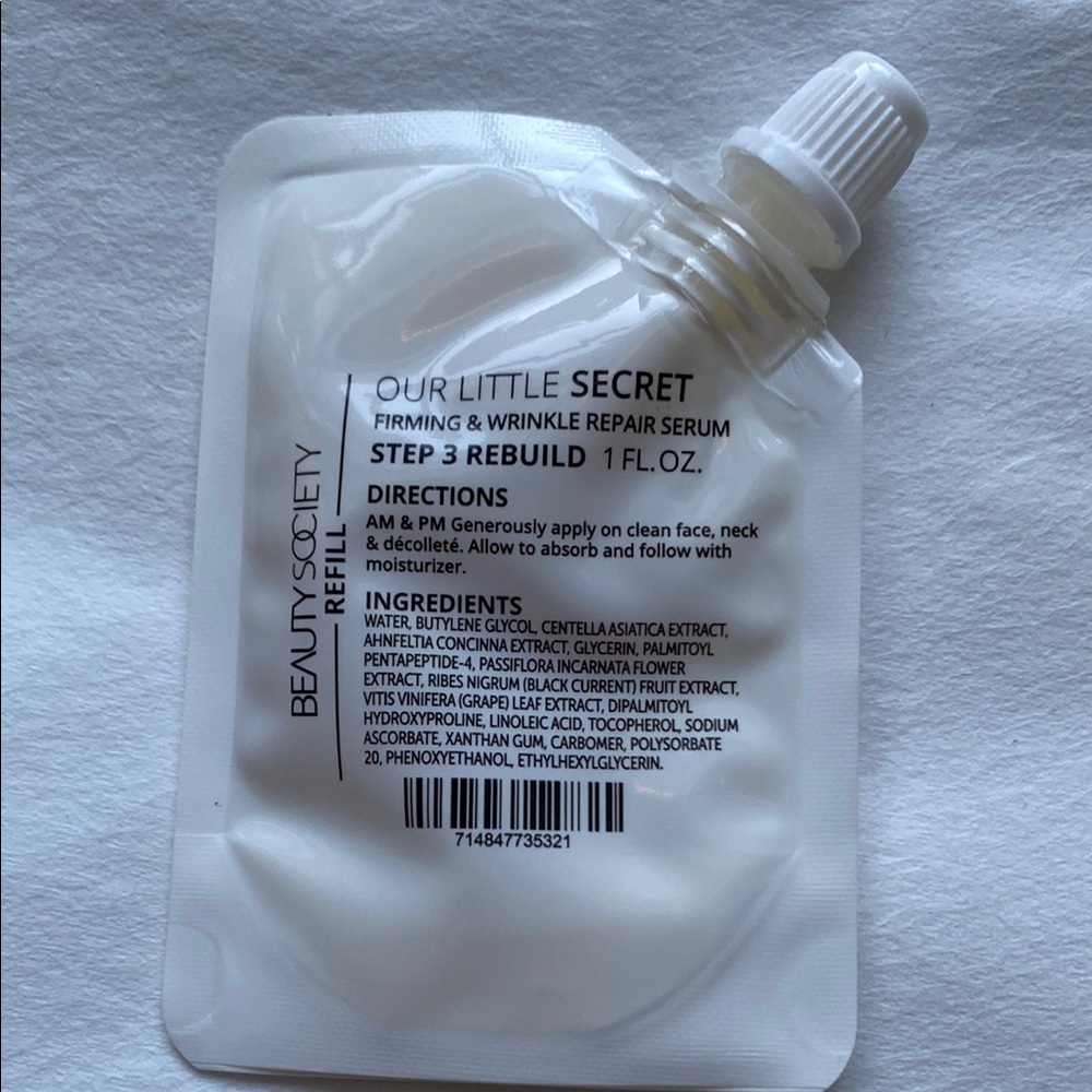 Beauty Society Firming Serum Our Little Secret, new pouch